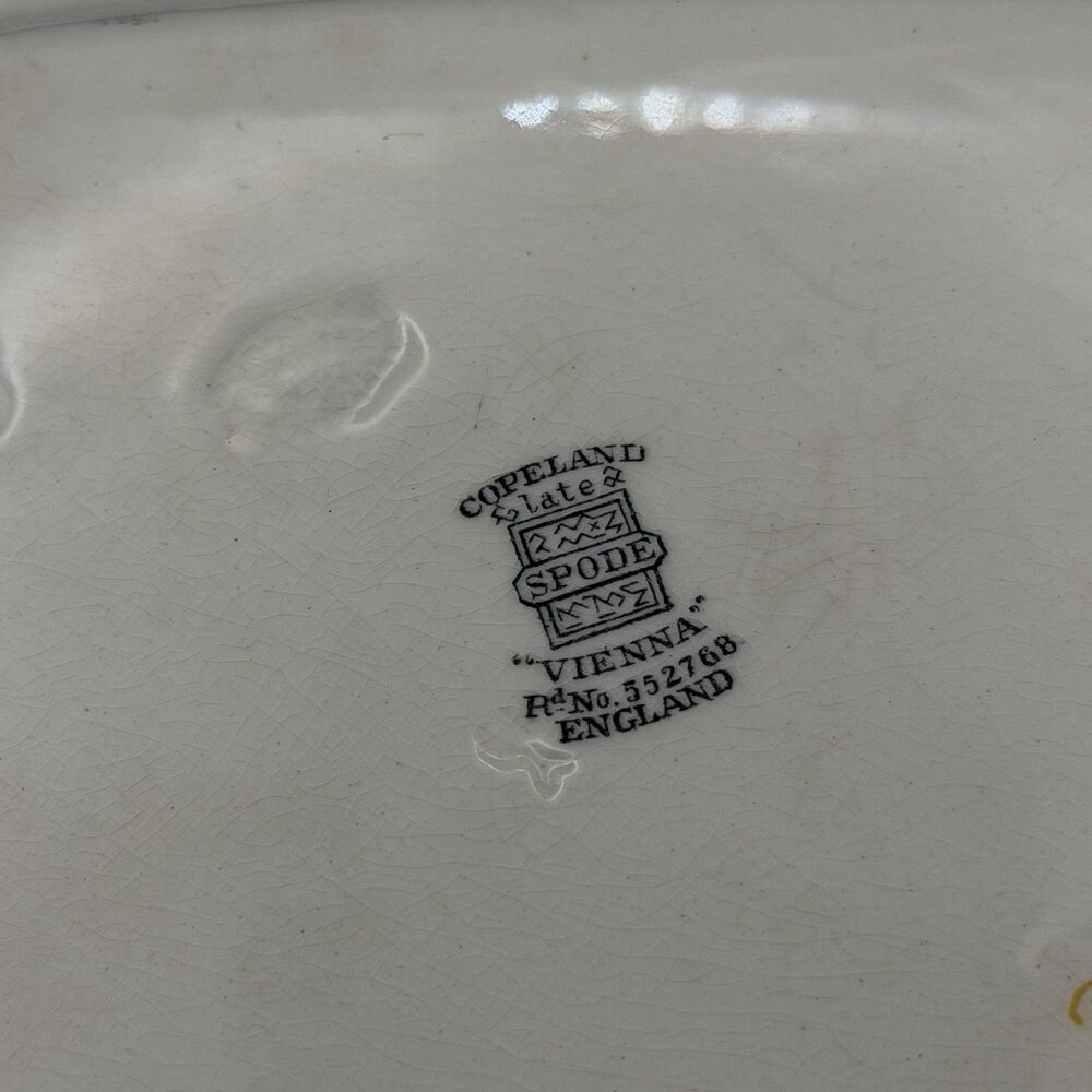 Spode Copeland Vienna Floral Oval Platter England Ceramic Glossy MPN 552768 - Picture 4 of 7